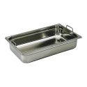 Bac gastronorme inox poignées escamotables GN 1/1 Bac gastronorme inox poignées escamotables GN 1/1
