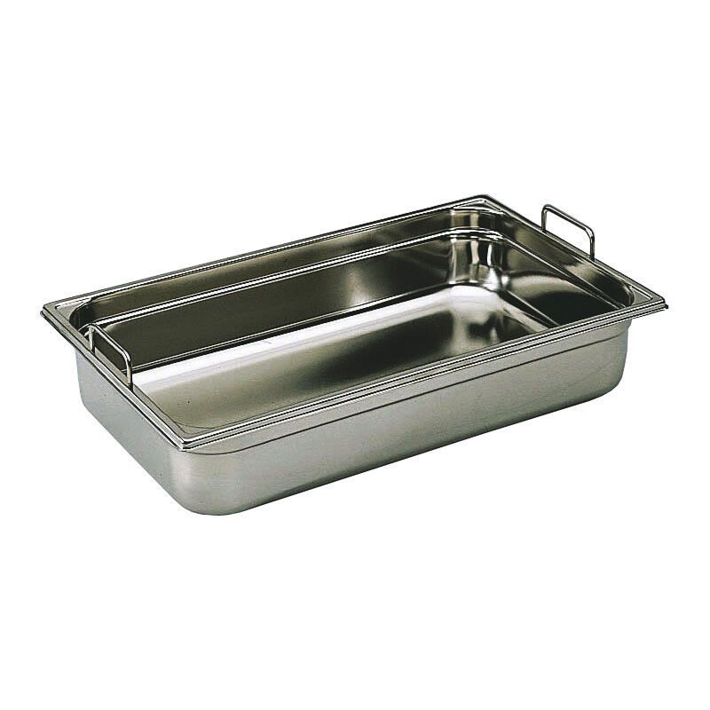 Bac gastronorme inox poignées escamotables GN 1/1