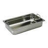 Bac gastronorme inox poignées escamotables GN 1/1