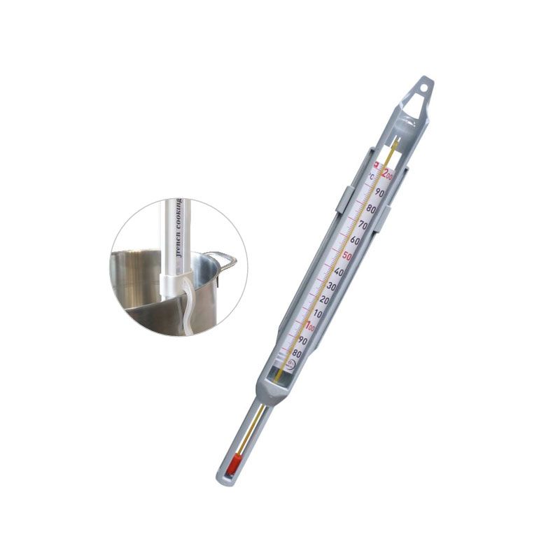 Thermomètre confiseur verre +80 +200°C