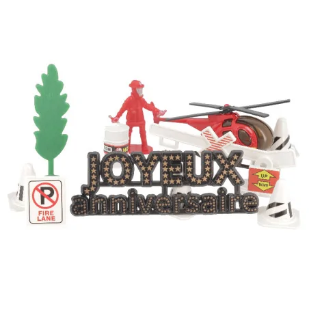 Kit décor Gâteau Pompiers