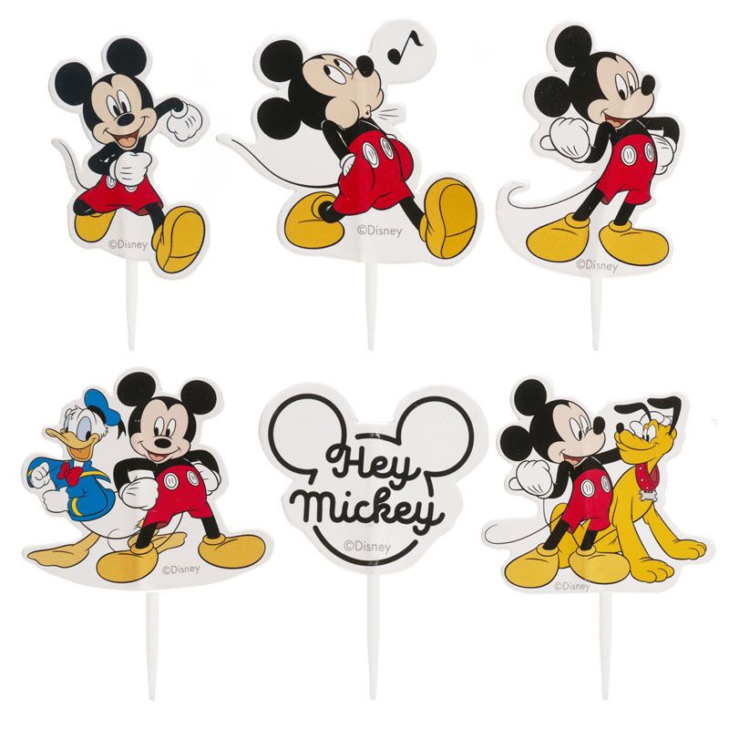 Cupcake Toppers Mickey assortis (x30)