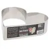Cœur à mousse inox H 4,5 cm L 16 cm Patisdécor