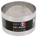 Cercle à vacherin inox H 6 cm Ø 10 cm Patisdécor