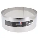 Cercle à pain surprise inox H 9 cm Ø 24 cm Patisdécor