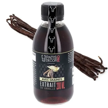 Extrait de vanille avec graines Patisdécor Pro 200 ml