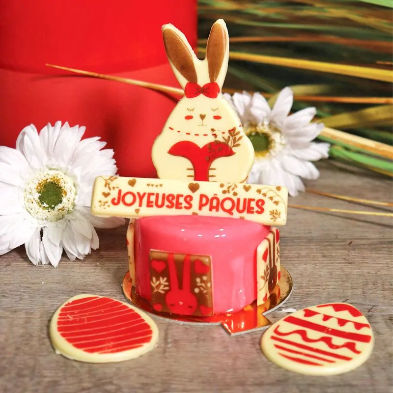Transfert chocolat lapin de Pâques