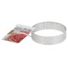 Cercle à tarte perforé inox H 2 cm Ø 8 cm Patisdécor