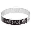 Cercle à tarte perforé inox H 2 cm Ø 10 cm Patisdécor