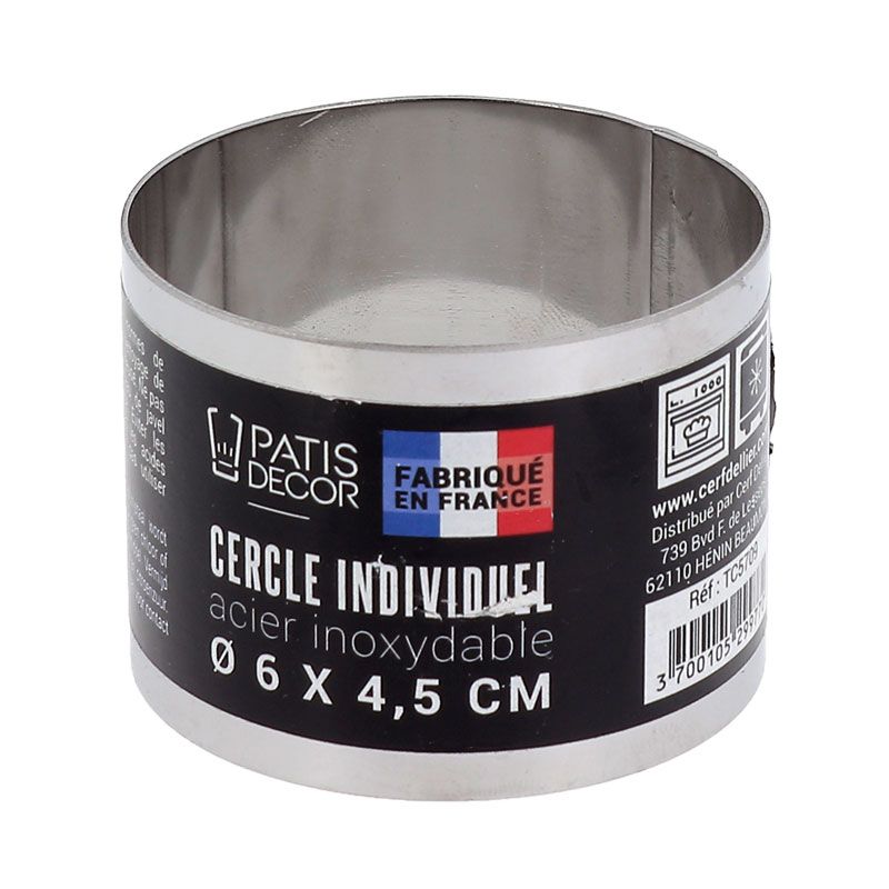 Cercle à pâtisserie extensible haut H.12 cm