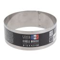 Cercle à mousse inox H 4,5 cm Ø 12 cm Patisdécor