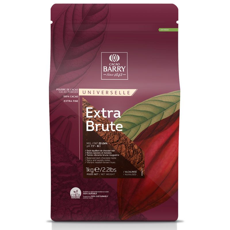 Cacao en poudre extra brute Barry 1 kg