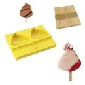 Moule à esquimaux silicone Honolulu + 50 bâtons