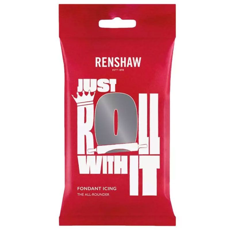 Pâte à sucre Gris Renshaw 250 g