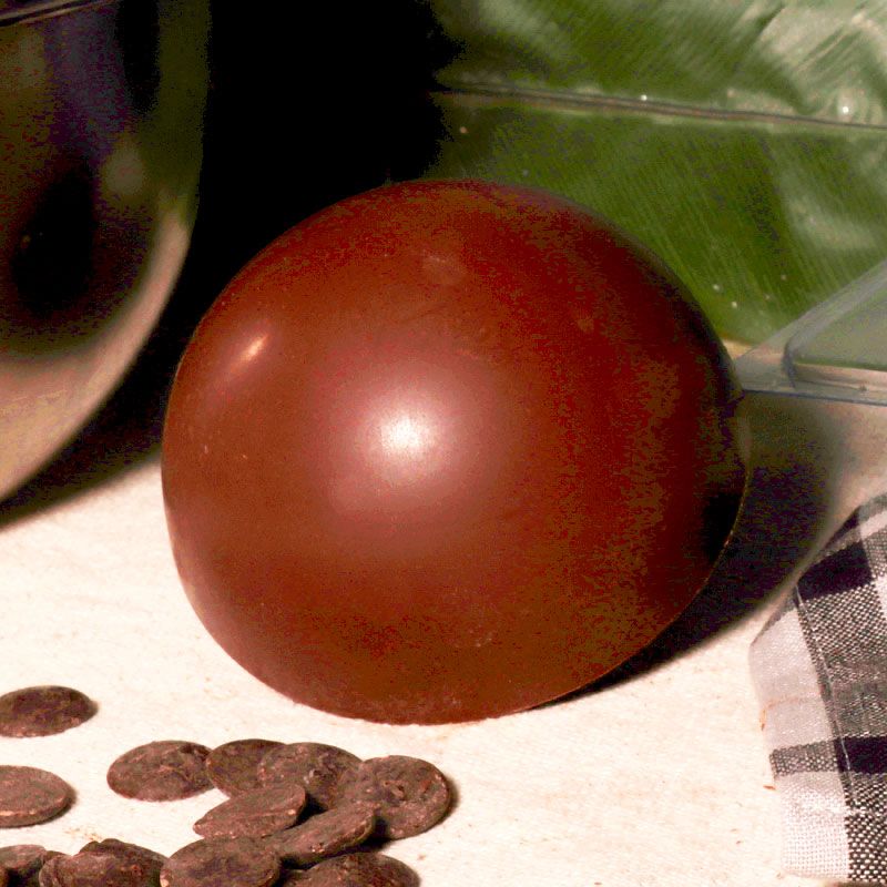 Moule chocolat en 3 parties demi-sphère 10 cm Patisdécor
