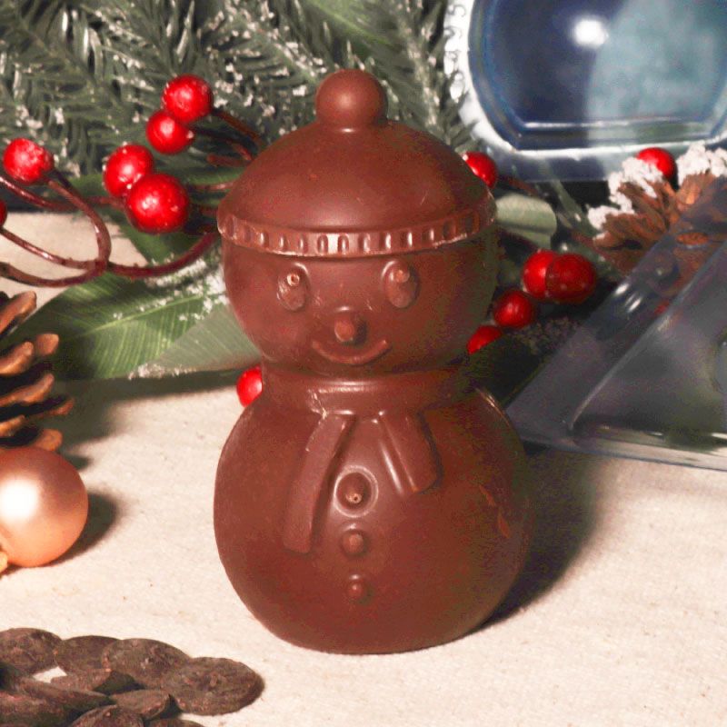 Moule chocolat en 3 parties Bonhomme de neige Noël Patisdécor