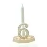Chiffre blanc / or n°6 (x10)