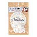 Décors comestibles en azyme assortis thème anniversaire n°5