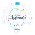 Décors comestibles en azyme assortis thème anniversaire n°5