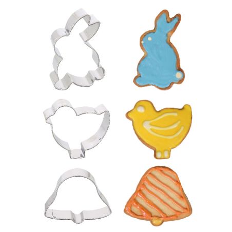 O-Kinee Emporte Piece Paques, Set de 5 Emporte-pièce Lapin Debout