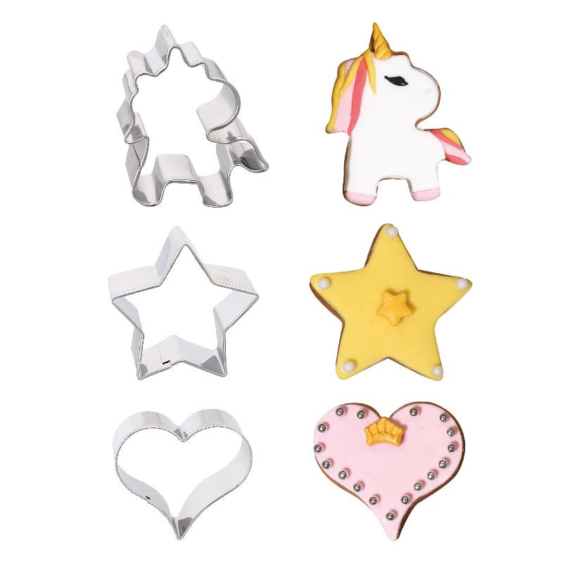 Emporte-pièce Licorne assortis Patisdécor (x3)