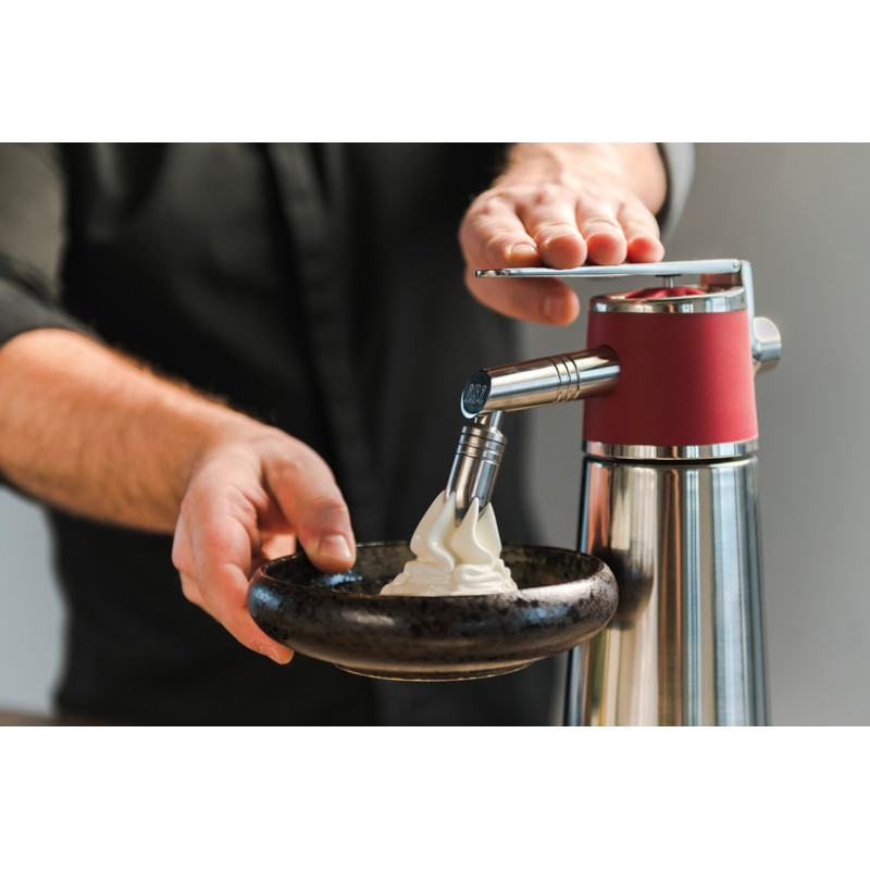 Siphon à crème Pro tout inox - 1L