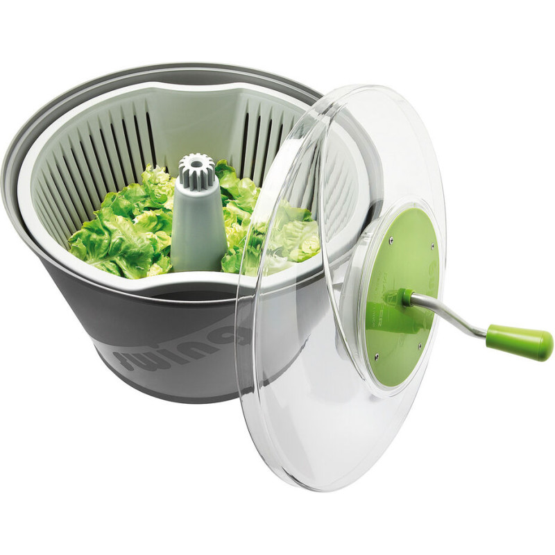 Essoreuse à salade en inox - 3,5 L - Argent