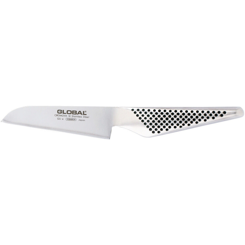 Global série GS couteau éplucheur coupe droite GS6 inox 10 cm