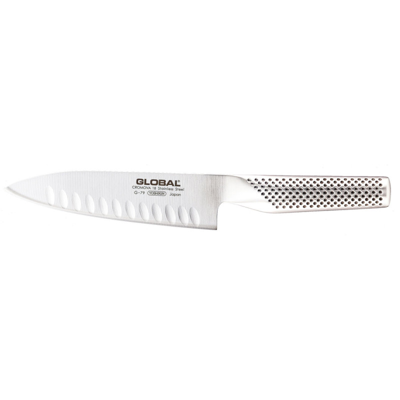 Global série G couteau de cuisine alvéolé G79 16 cm