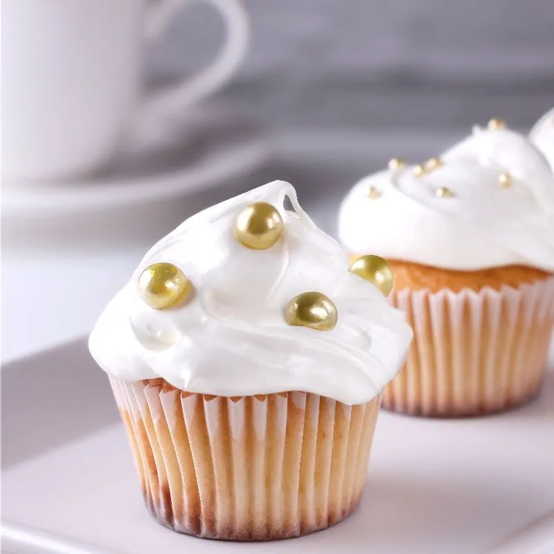 Maxi perles dorées comestibles Ø 8 mm Patisdécor 70 g