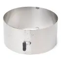 Cercle à biscuit extensible inox H 9 cm Ø 17-30 cm