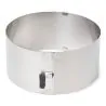 Cercle à biscuit extensible inox H 9 cm Ø 17-30 cm