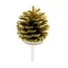 Pommes de pin dorées sur pique (x30)