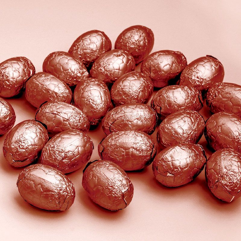 Carrés alu bronze pour bonbons et chocolats (x50)