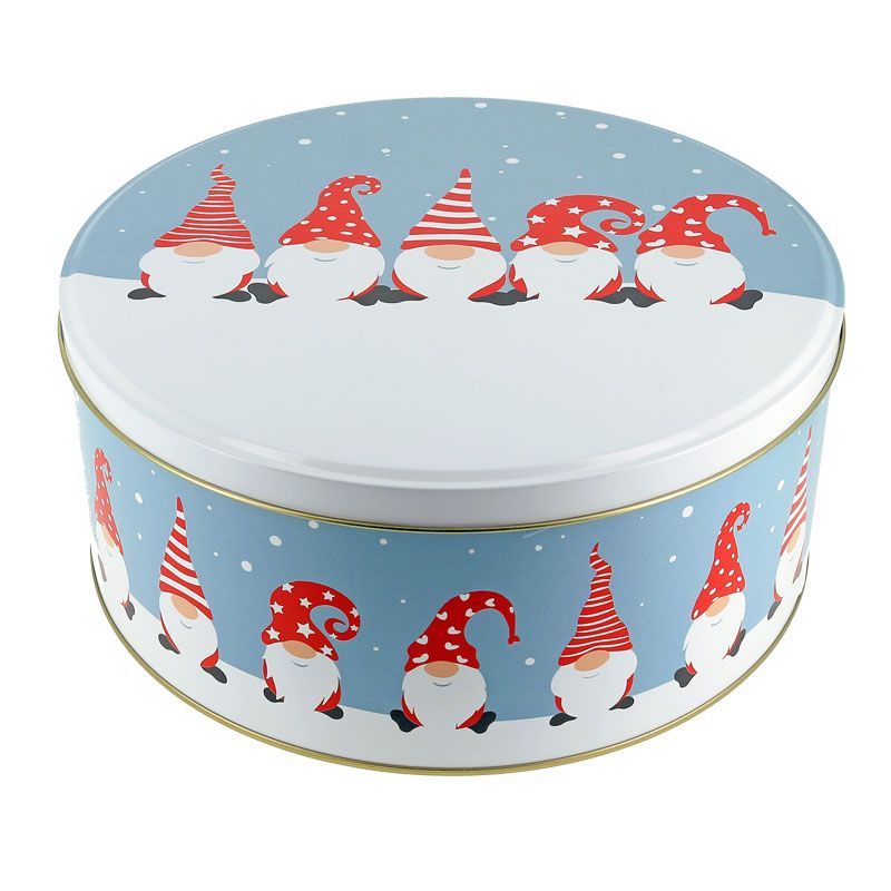 Boîtes à biscuits gigognes rondes en métal (x3)