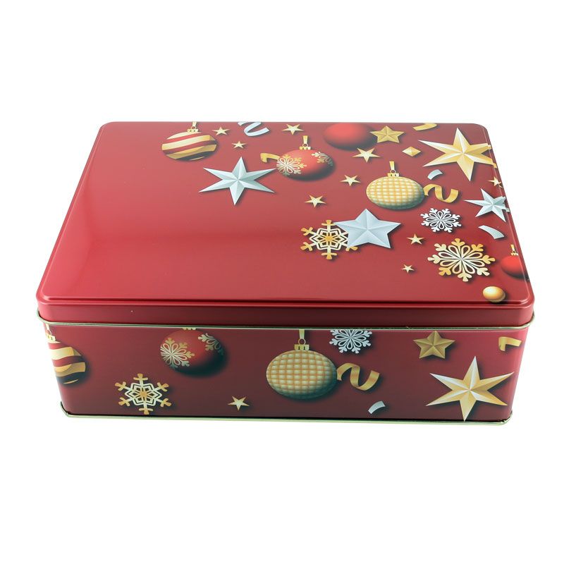 Boîtes à biscuits gigognes rectangulaires en métal (x3) Boîtes à biscuits gigognes rectangulaires en métal (x3)