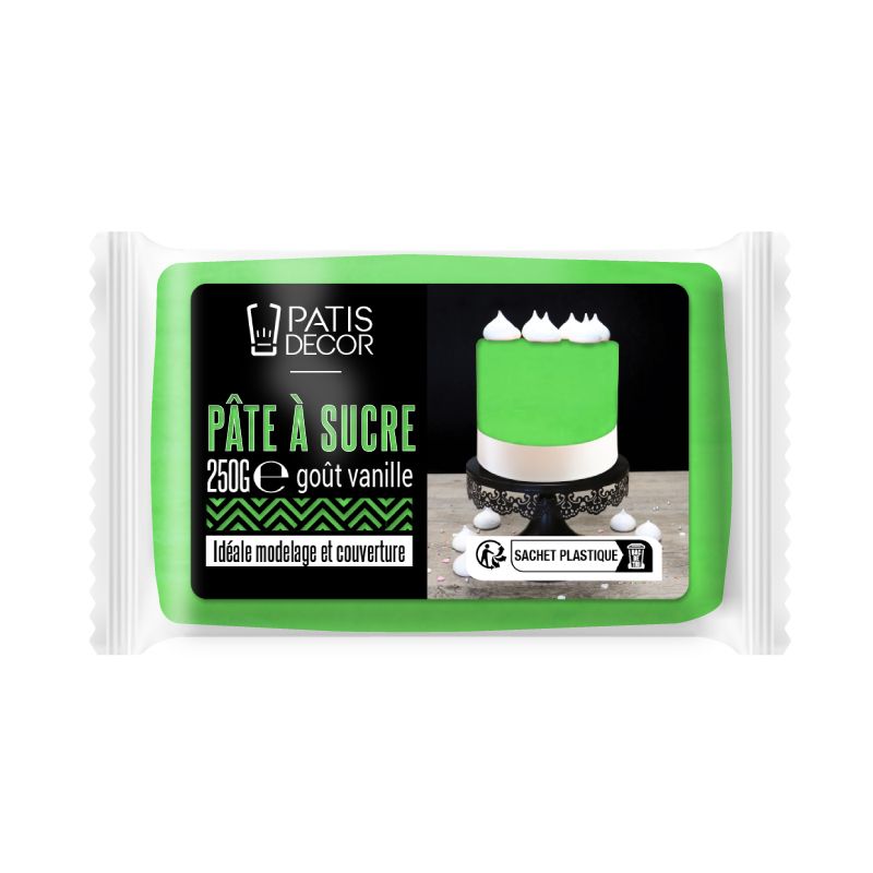 PATE A SUCRE  Vert Feuille - 2,5 Kg - Artgato