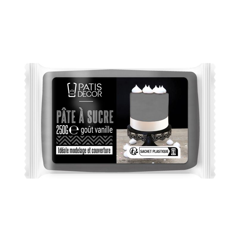 Pâte à sucre gris Patisdécor 250 g