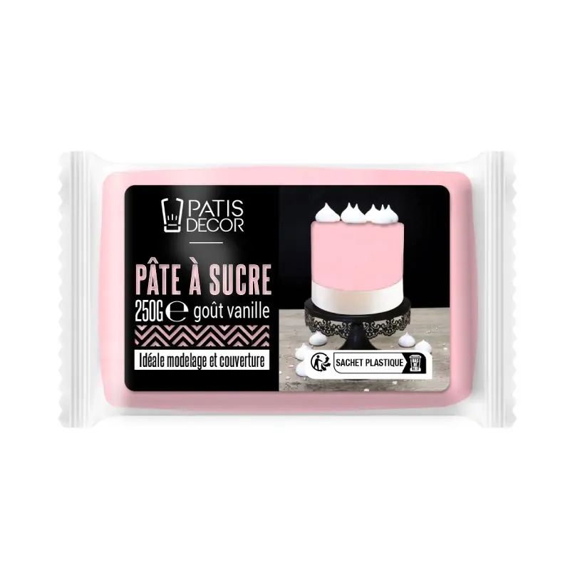 Pâte à sucre rose Patisdécor 250 g