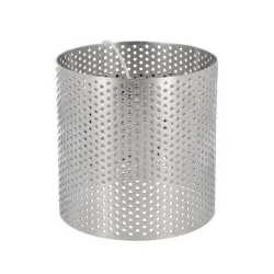 Lacor 68597 Cercle à Pâtisserie Rectangulaire Perforé – 8x28 Cm (h 3.5 Cm) – Acier Inoxydable Gris