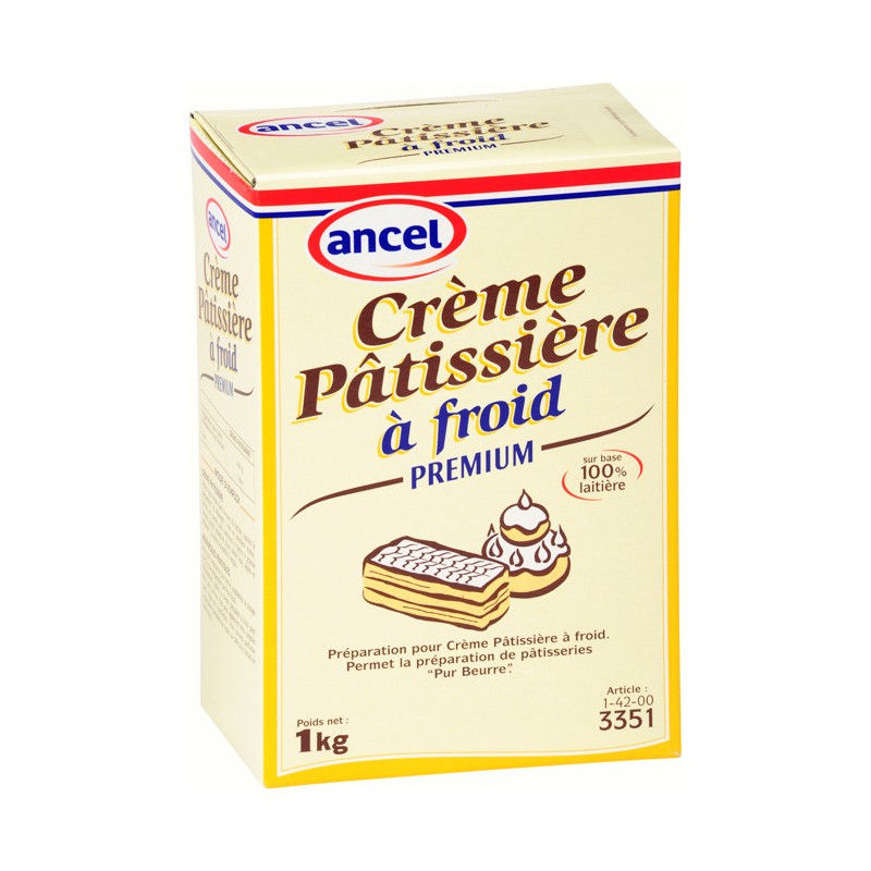 Crème Pâtissière à chaud Super Ancel - 1 kg - Planète Gateau