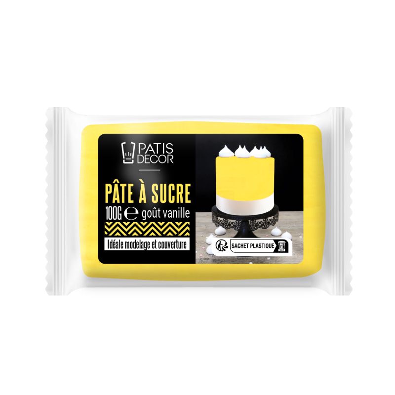 Pate à sucre jaune sans huile de palme 100 g