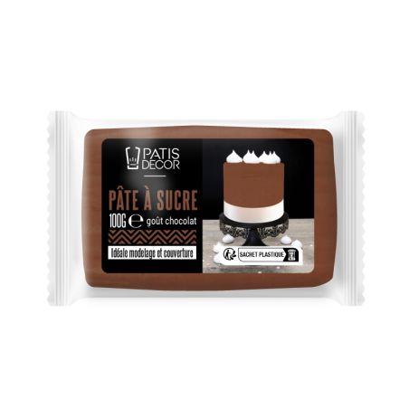Pâte à sucre marron Patisdécor 100 g