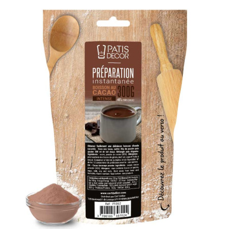 Coffret cadeau de chocolat chaud avec saveurs blanches, lait et