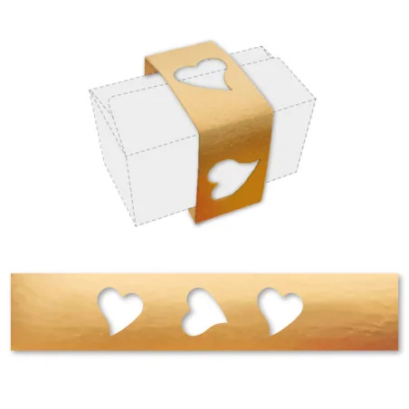 Fourreau motif cœur Or pour...