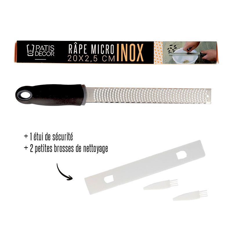 Râpe micro inox Patisdécor