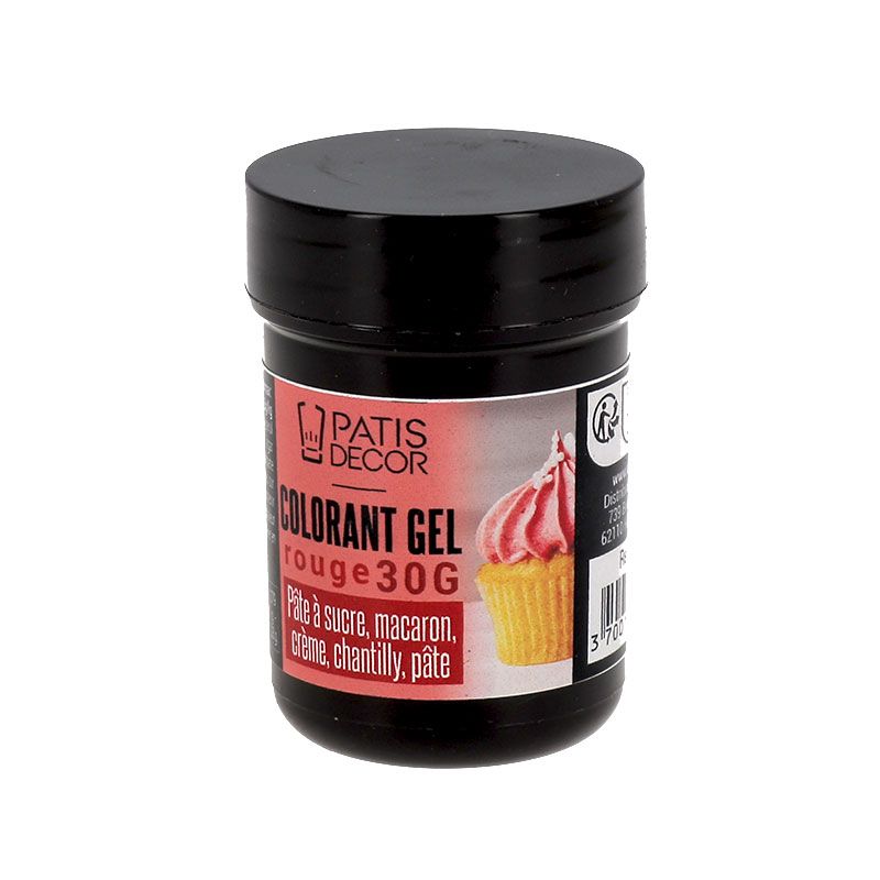 Colorant alimentaire gel rouge 15g - i78 - MaSpatule