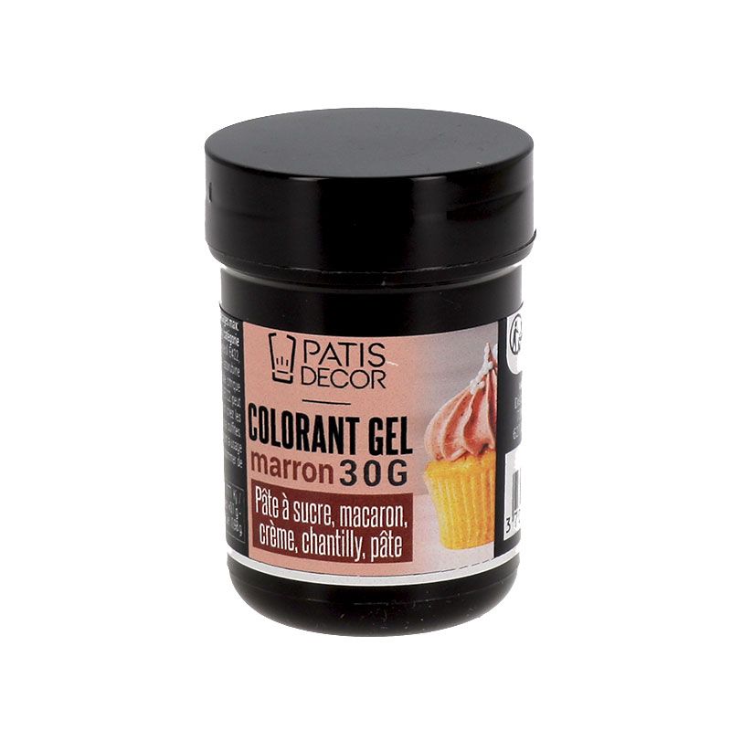 Colorant alimentaire marron en gel concentré Patisdécor