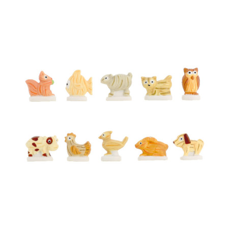 Fèves Animaux en bois (x100)