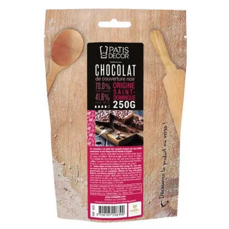 Chocolat de couverture noir...